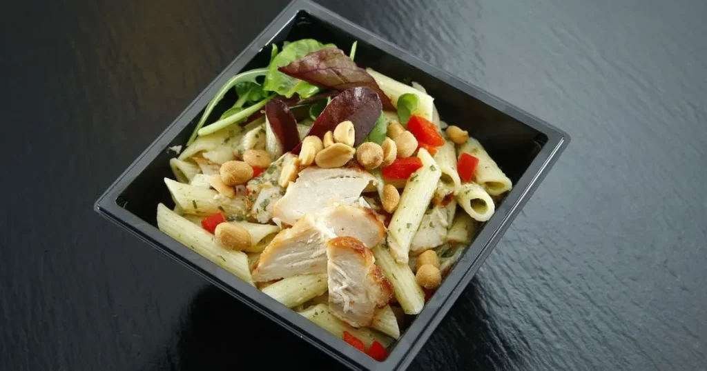 chicken caesar pasta salad